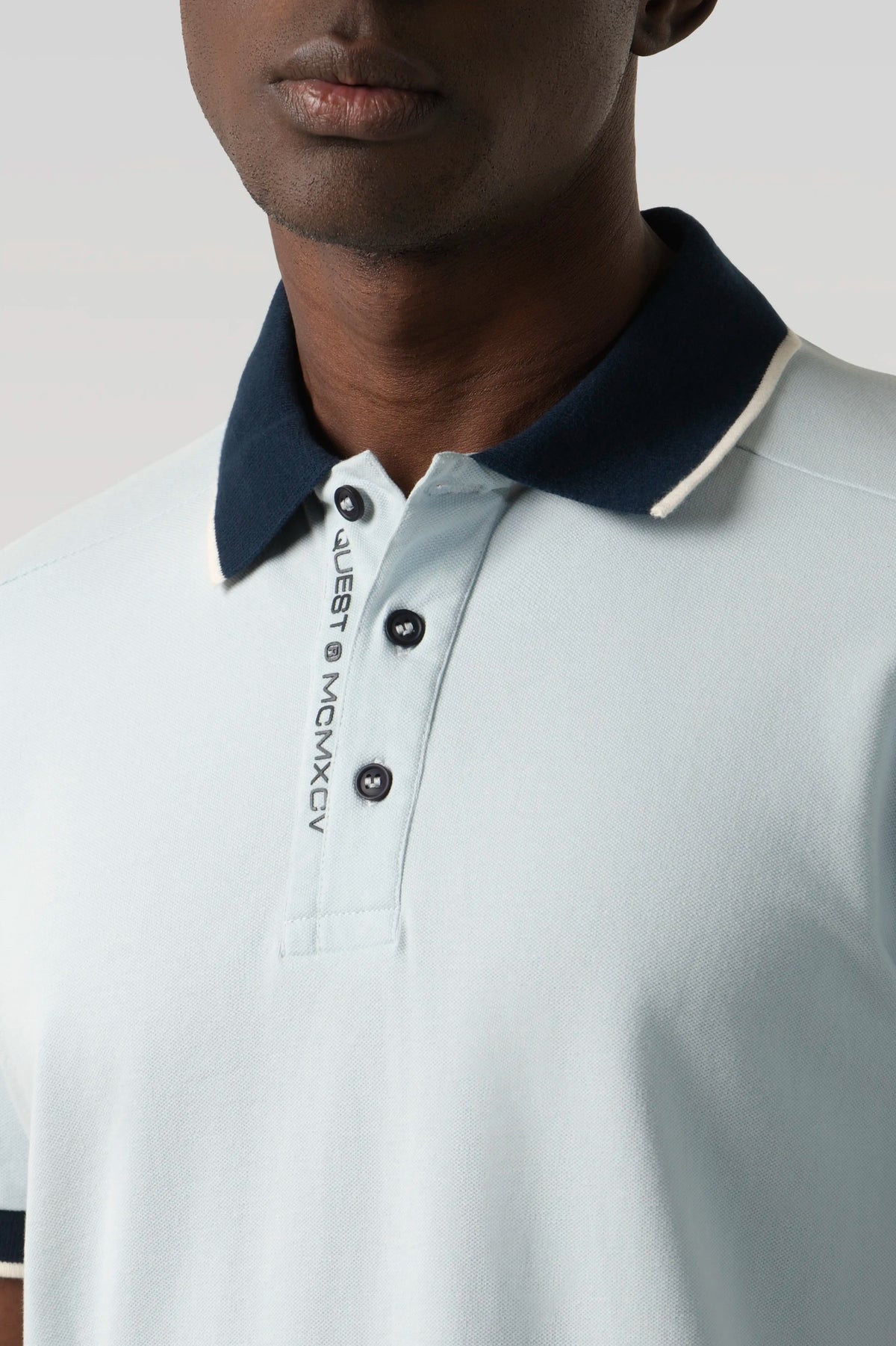 POLO MANGA CORTA COLOR BABY BLUE