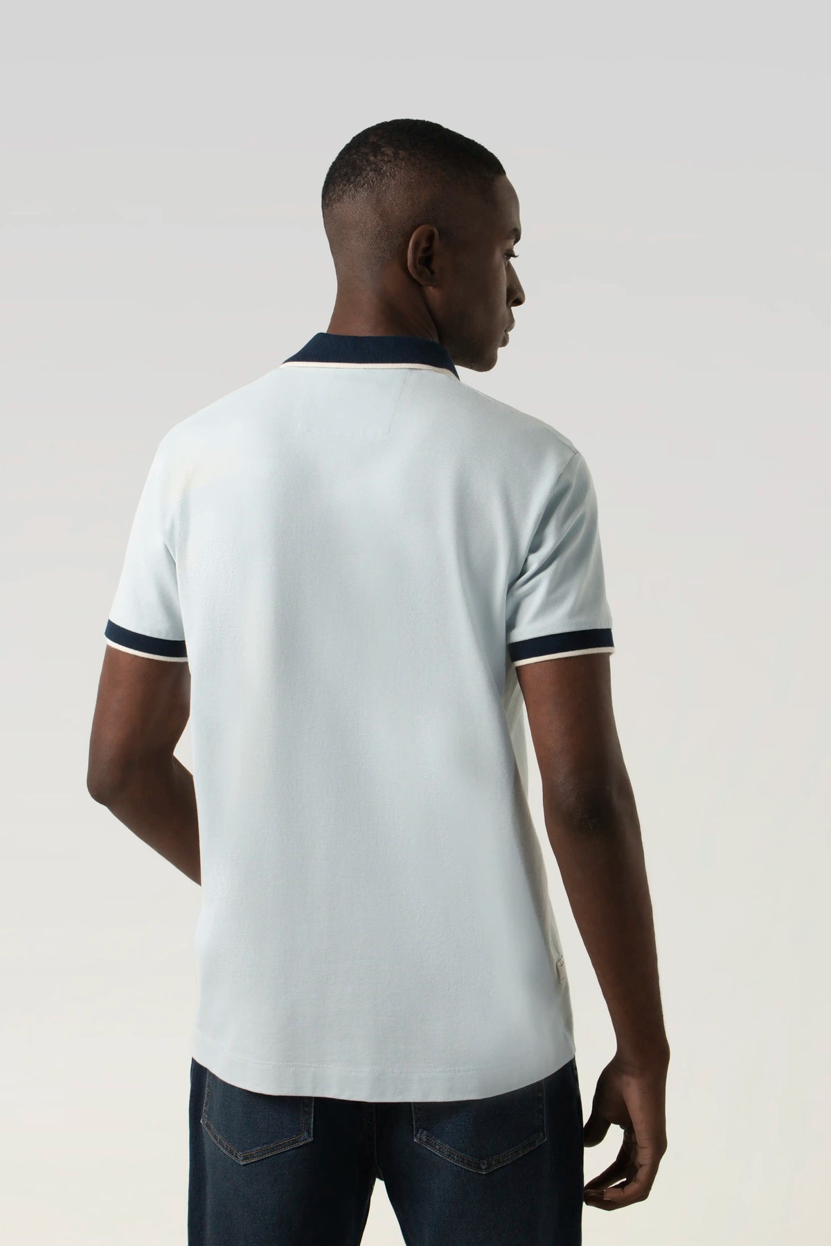 POLO MANGA CORTA COLOR BABY BLUE