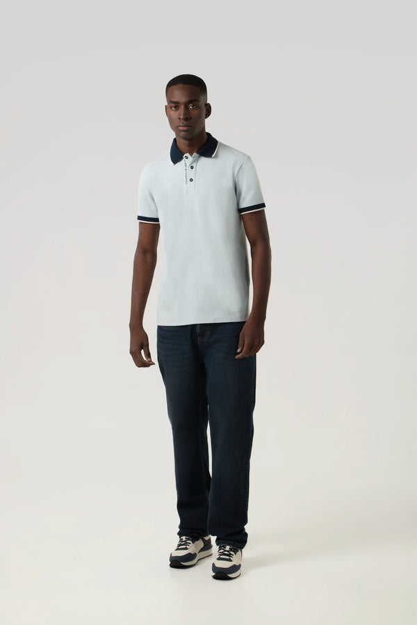 POLO MANGA CORTA COLOR BABY BLUE