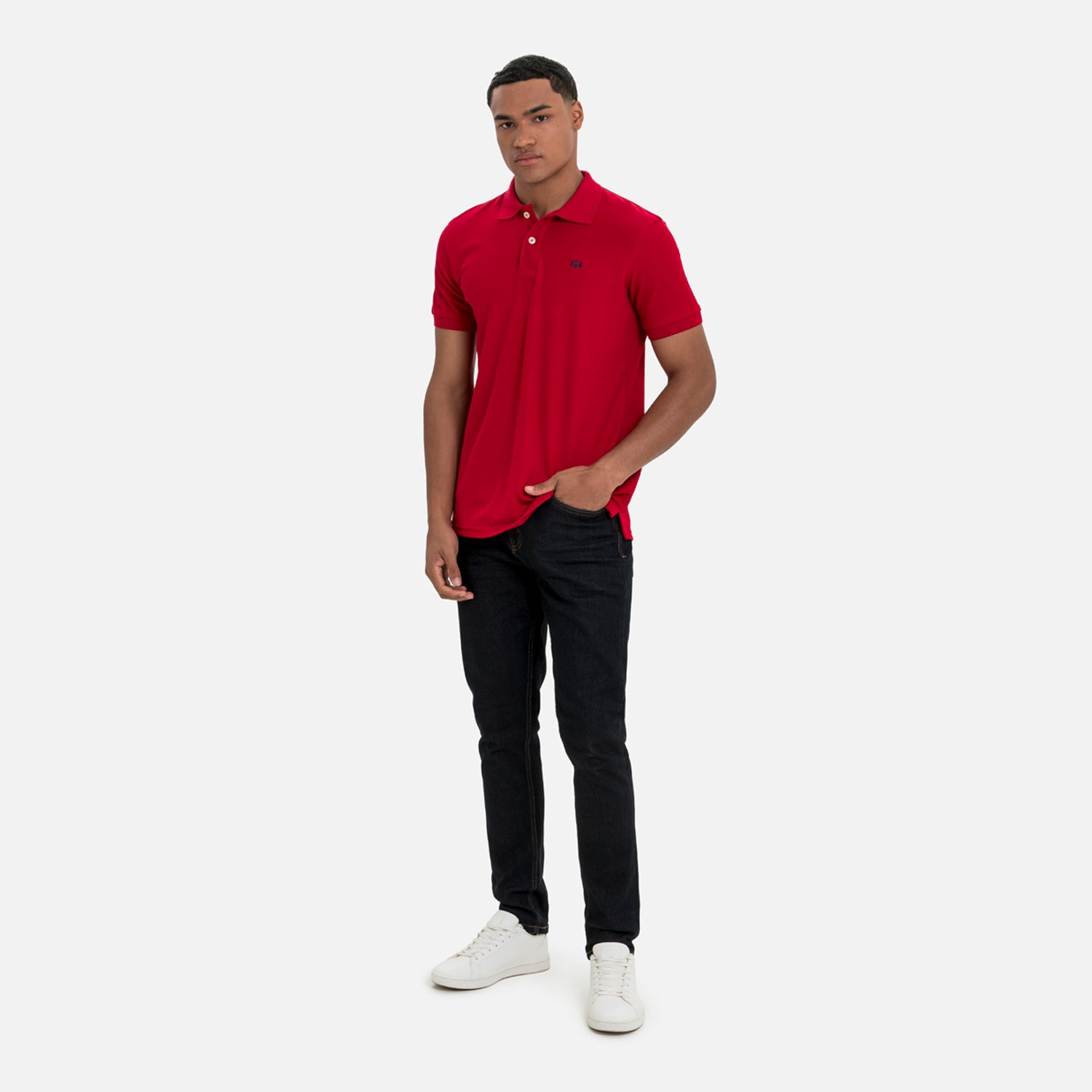 POLO SLIM COLOR ROJO