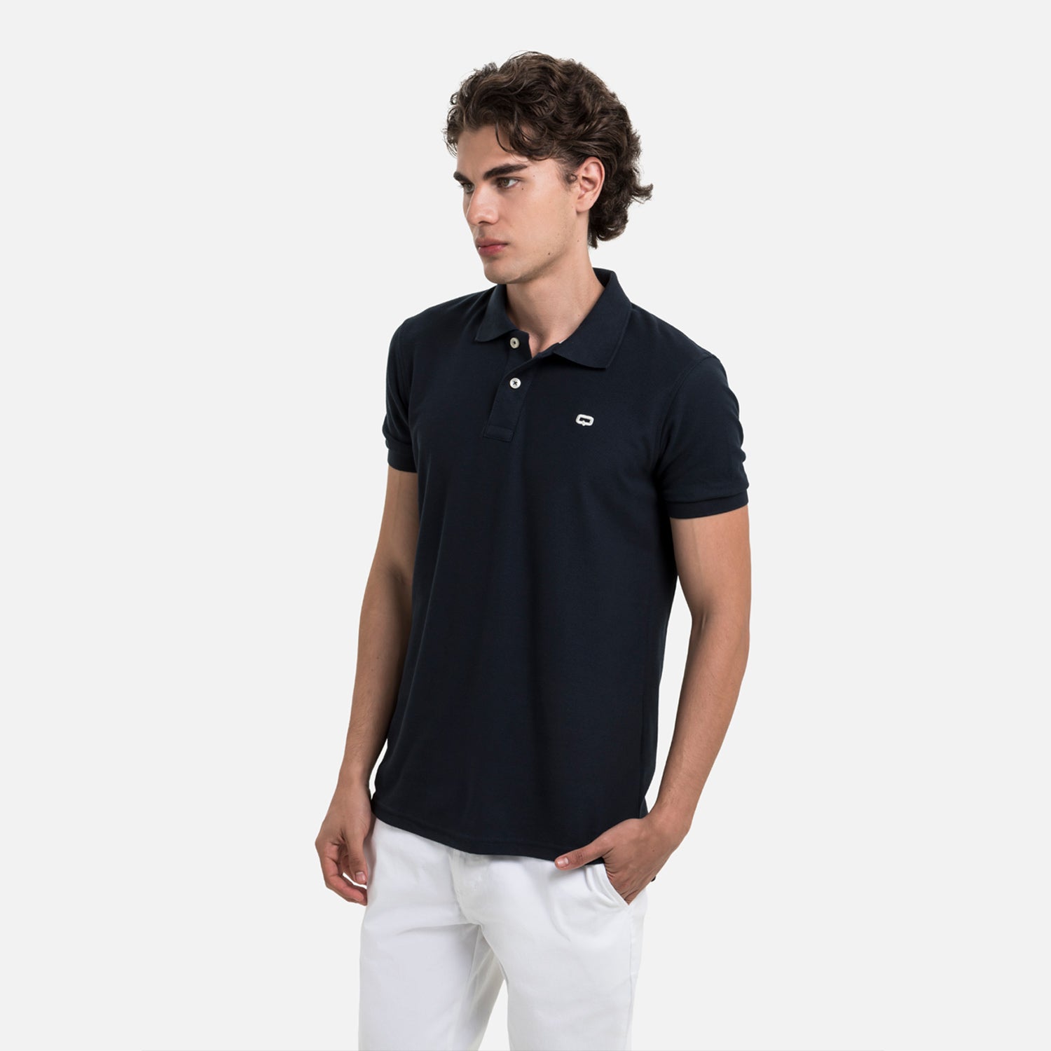 POLO SLIM COLOR AZUL OSCURO