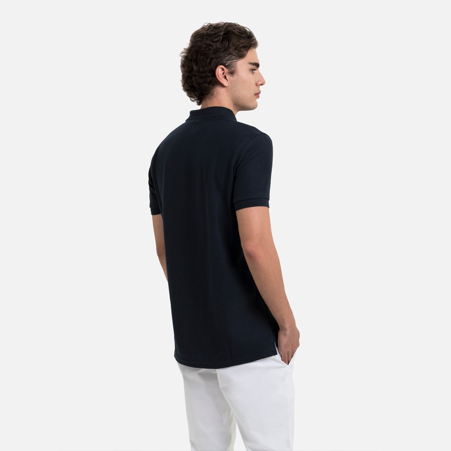 POLO SLIM COLOR AZUL OSCURO