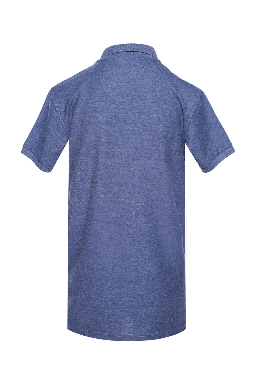 POLO SLIM COLOR AZUL JASPE MEDIO