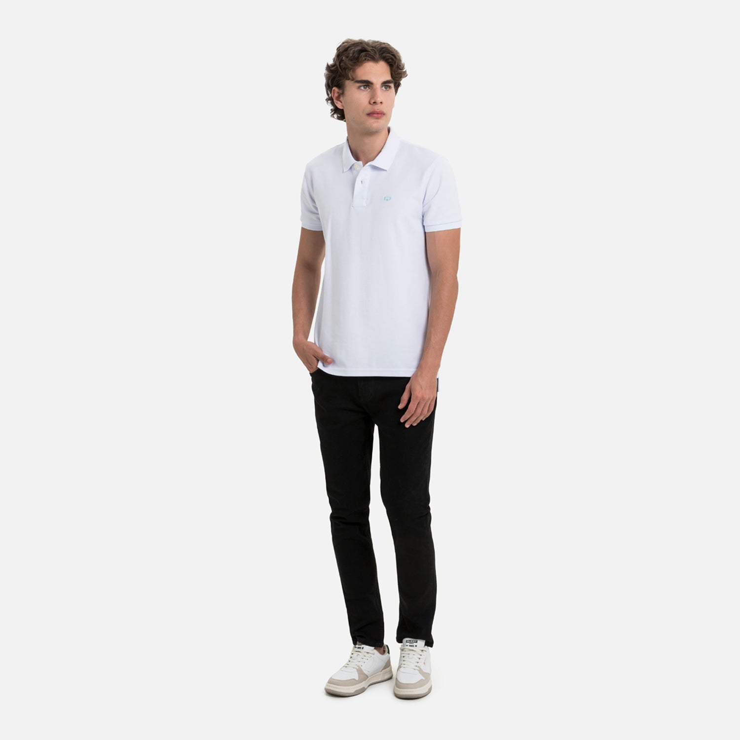 POLO SLIM COLOR BLANCO OPTICO