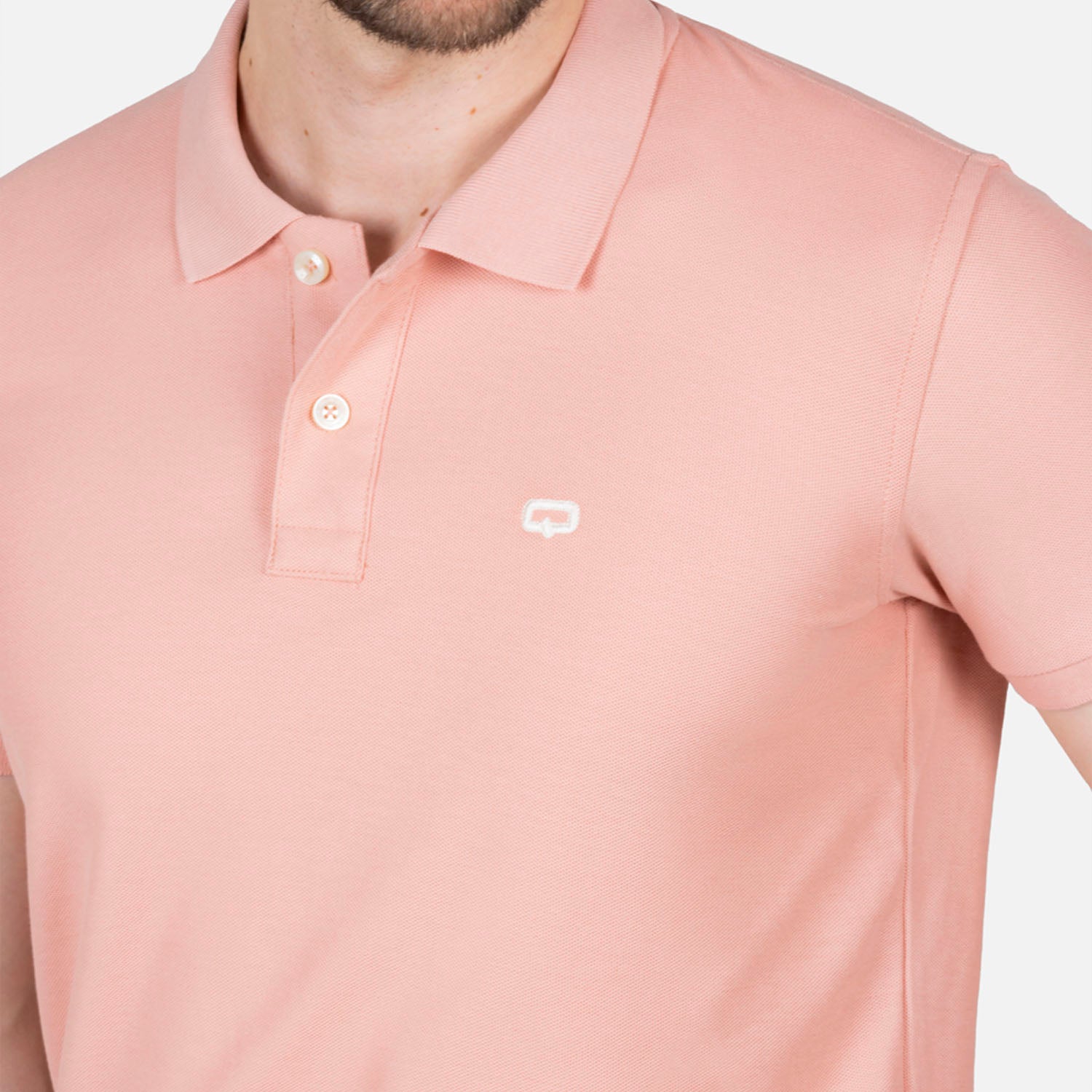 POLO SLIM COLOR ROSADO EMPOLVADO