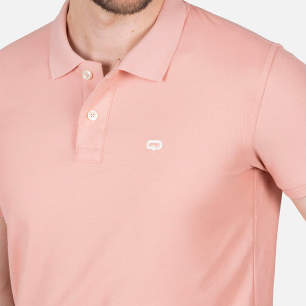 POLO SLIM COLOR ROSADO EMPOLVADO