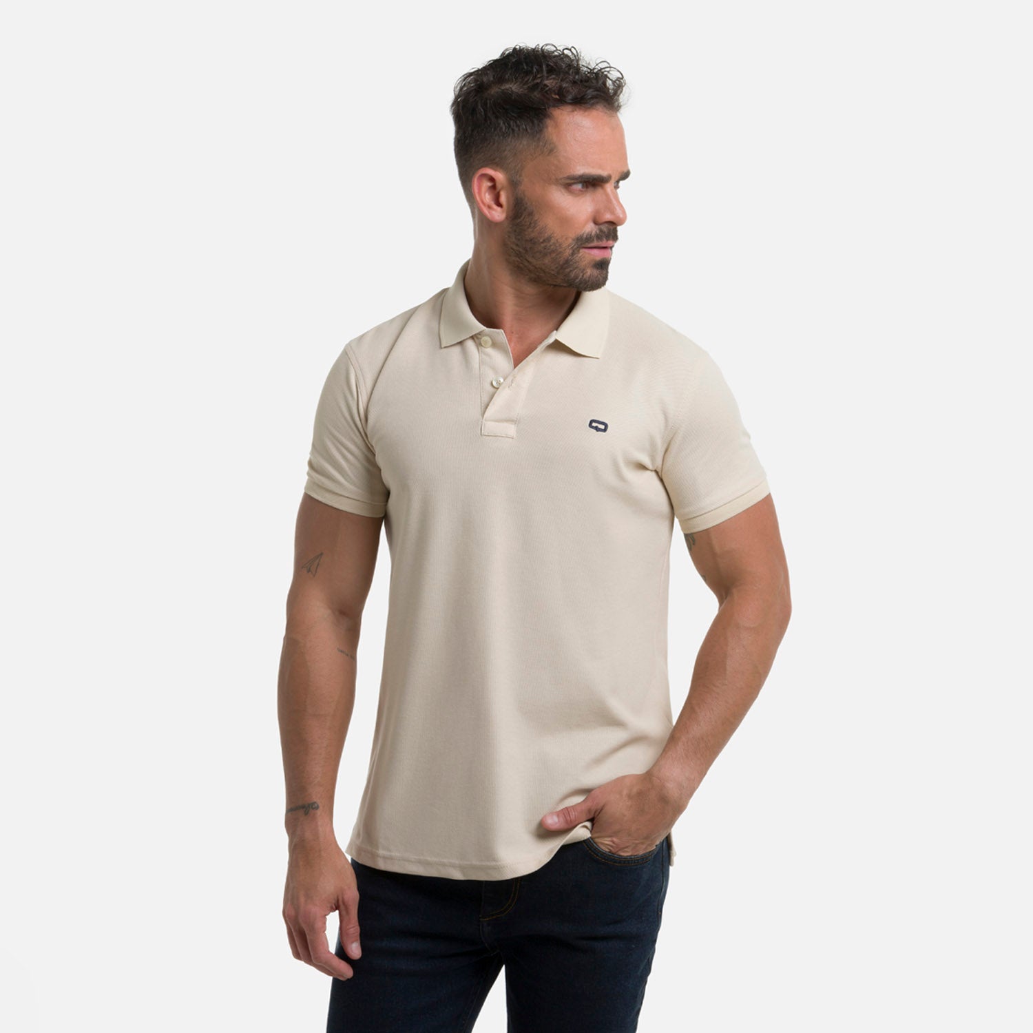 POLO SLIM COLOR AVENA