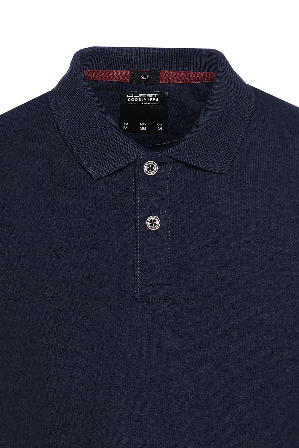 POLO SLIM COLOR AZUL OSCURO