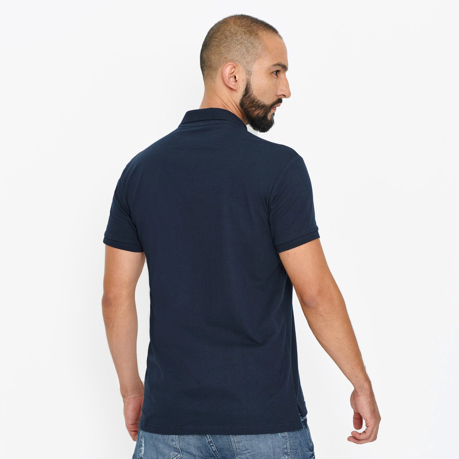 POLO SLIM COLOR AZUL OSCURO