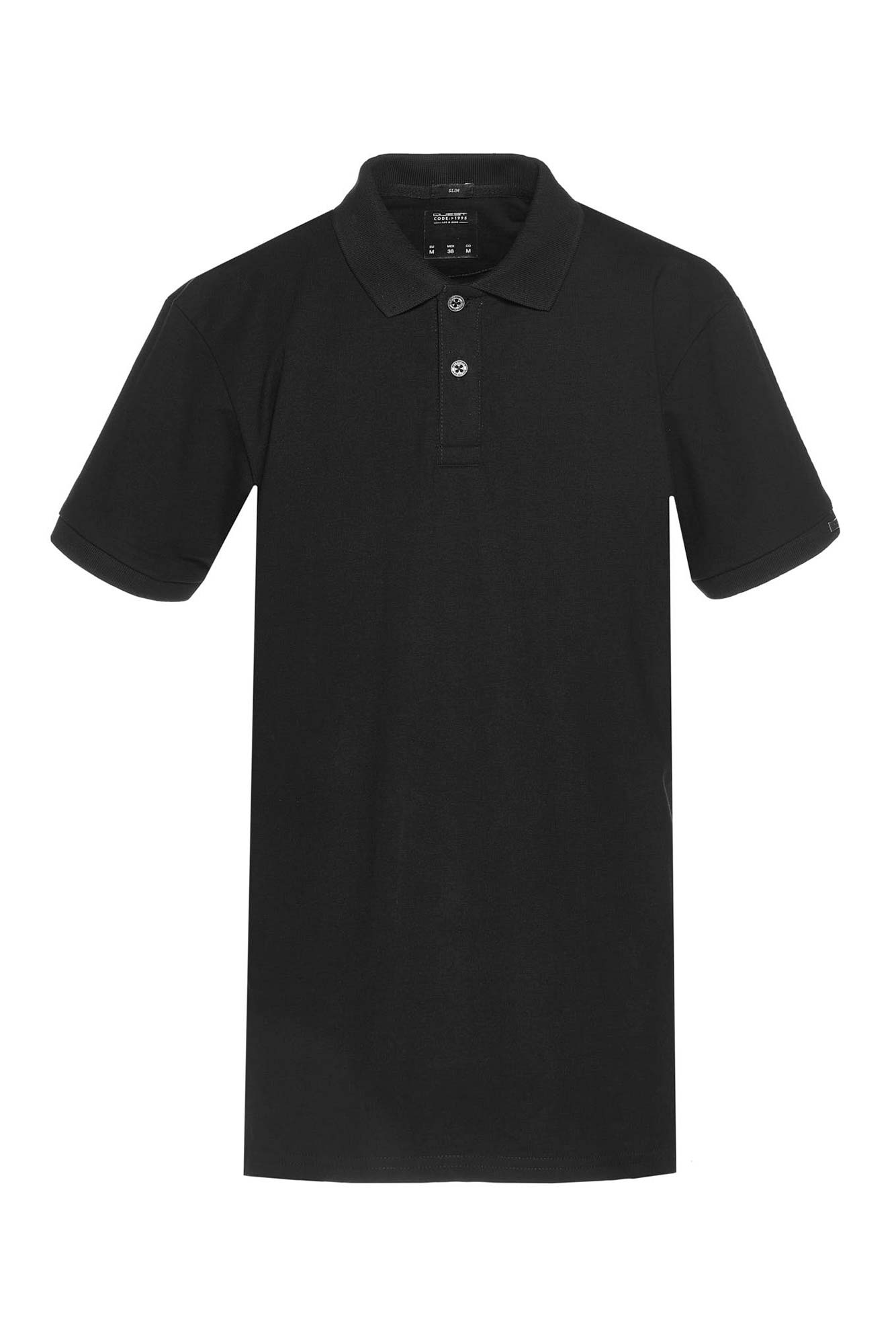 POLO SLIM COLOR NEGRO