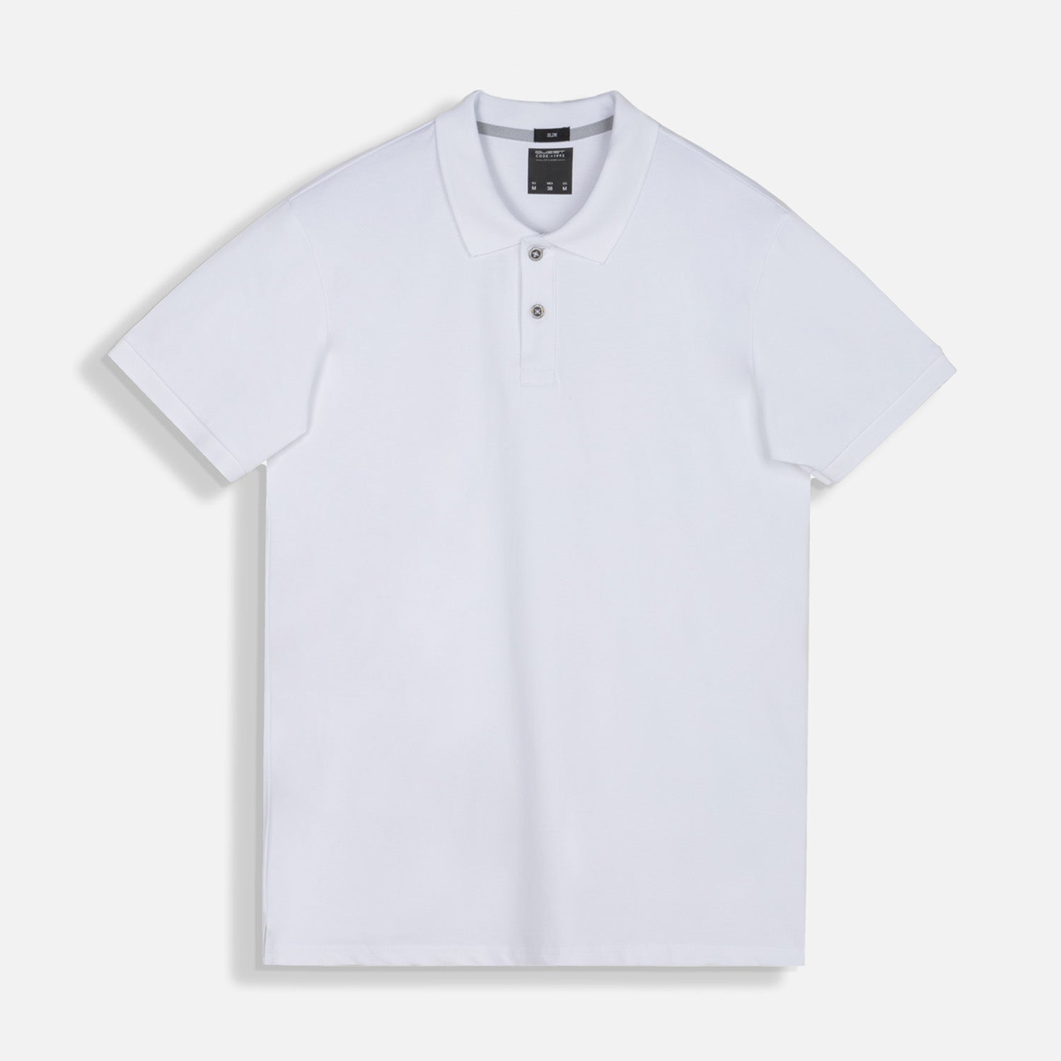 POLO MANGA CORTA COLOR BLANCO BLANCO