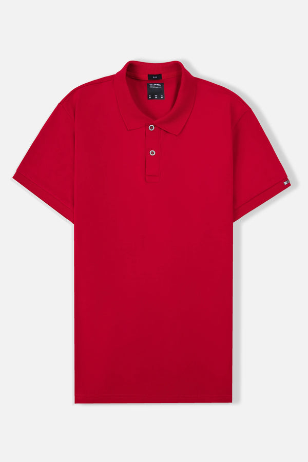 POLO MANGA CORTA COLOR ROJO