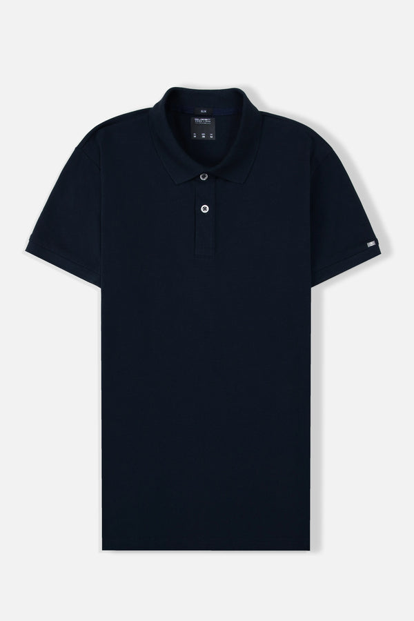 POLO MANGA CORTA COLOR AZUL OSCURO