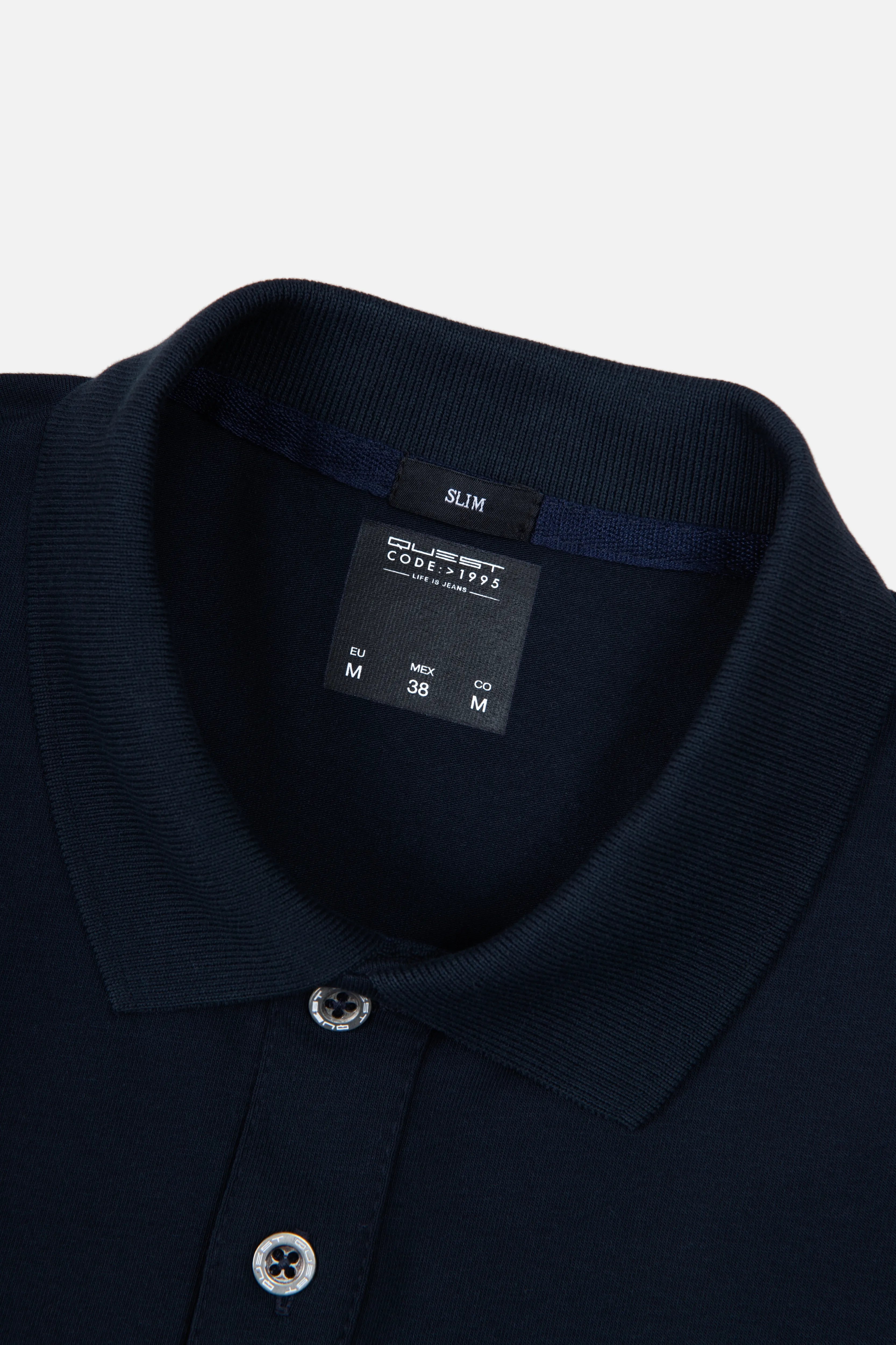 POLO MANGA CORTA COLOR AZUL OSCURO