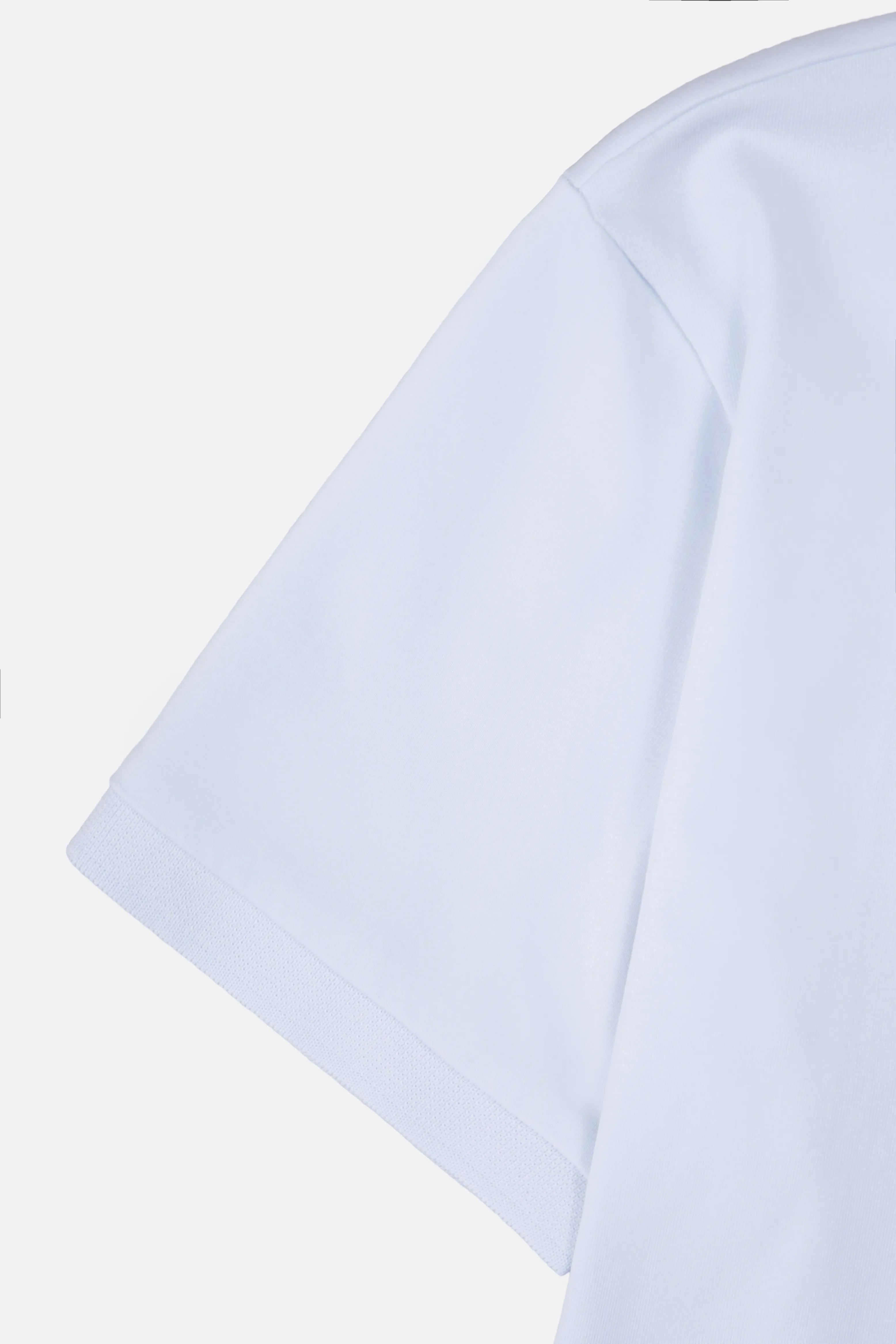 POLO MANGA CORTA COLOR BLANCO OPTICO