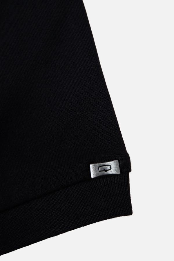 POLO MANGA CORTA COLOR NEGRO