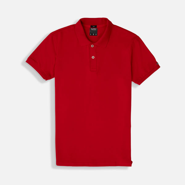 POLO MANGA CORTA COLOR ROJO
