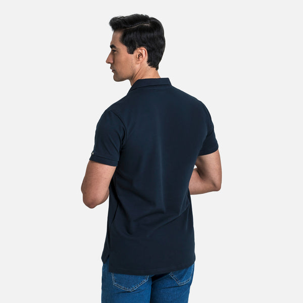 POLO MANGA CORTA COLOR AZUL OSCURO