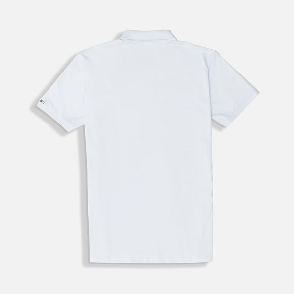 POLO MANGA CORTA COLOR BLANCO OPTICO