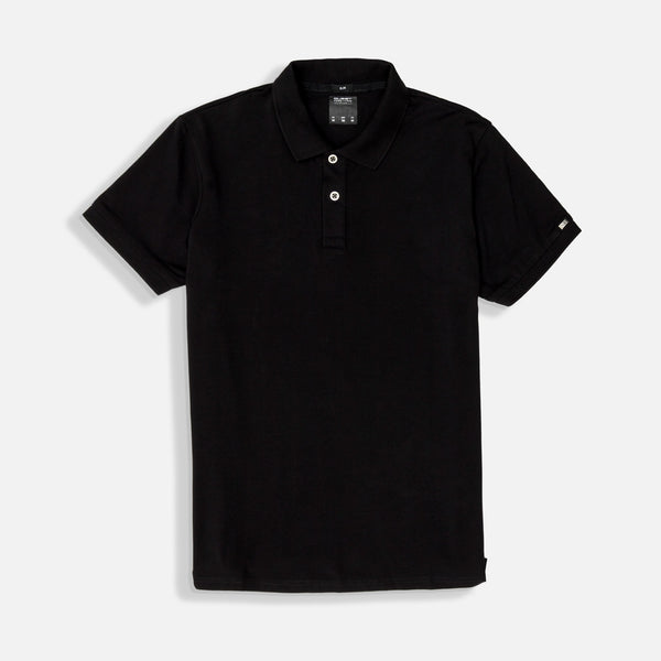 POLO MANGA CORTA COLOR NEGRO