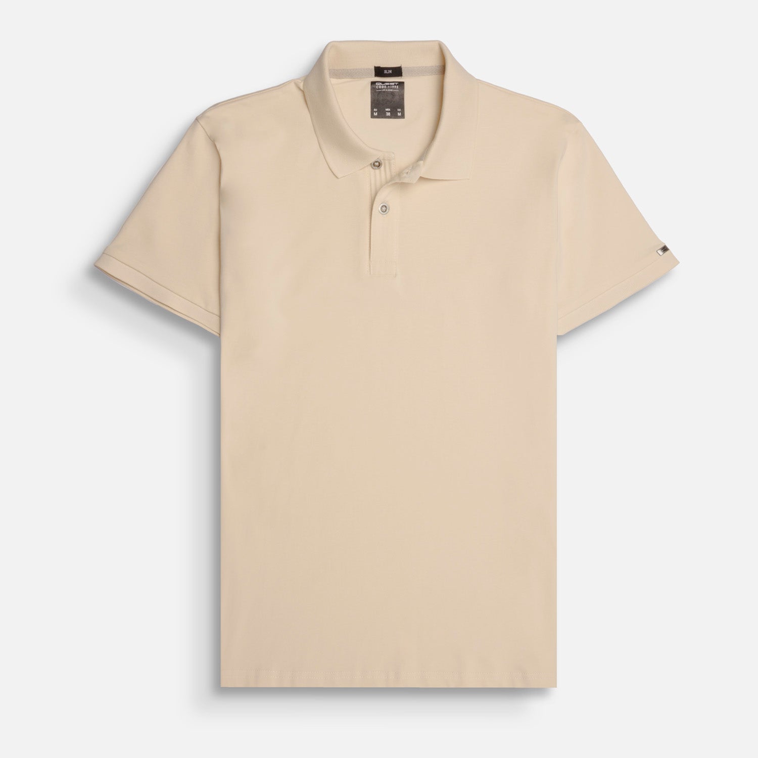 POLO MANGA CORTA COLOR IVORY MARFIL
