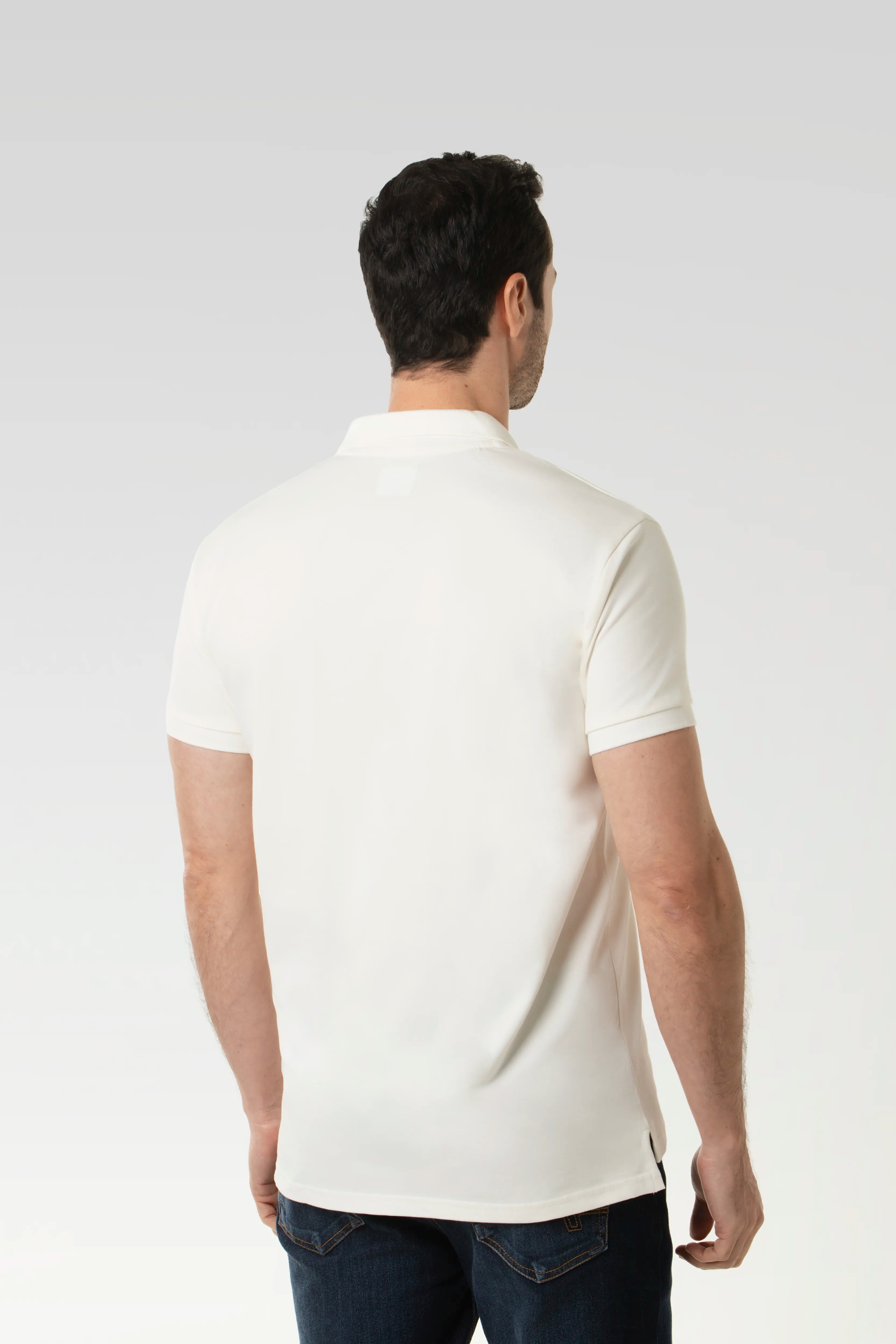 POLO MANGA CORTA COLOR IVORY