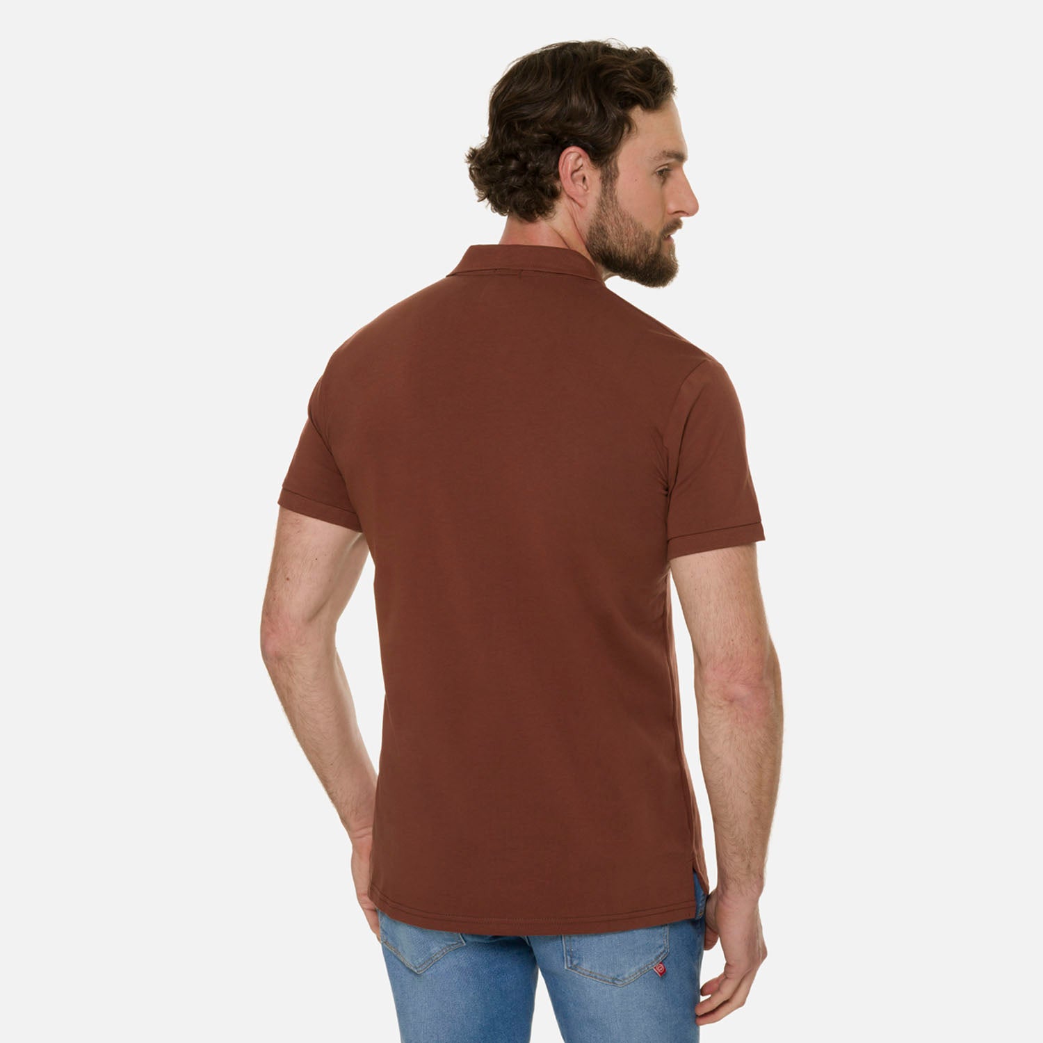 POLO MANGA CORTA COLOR BRUNETTE