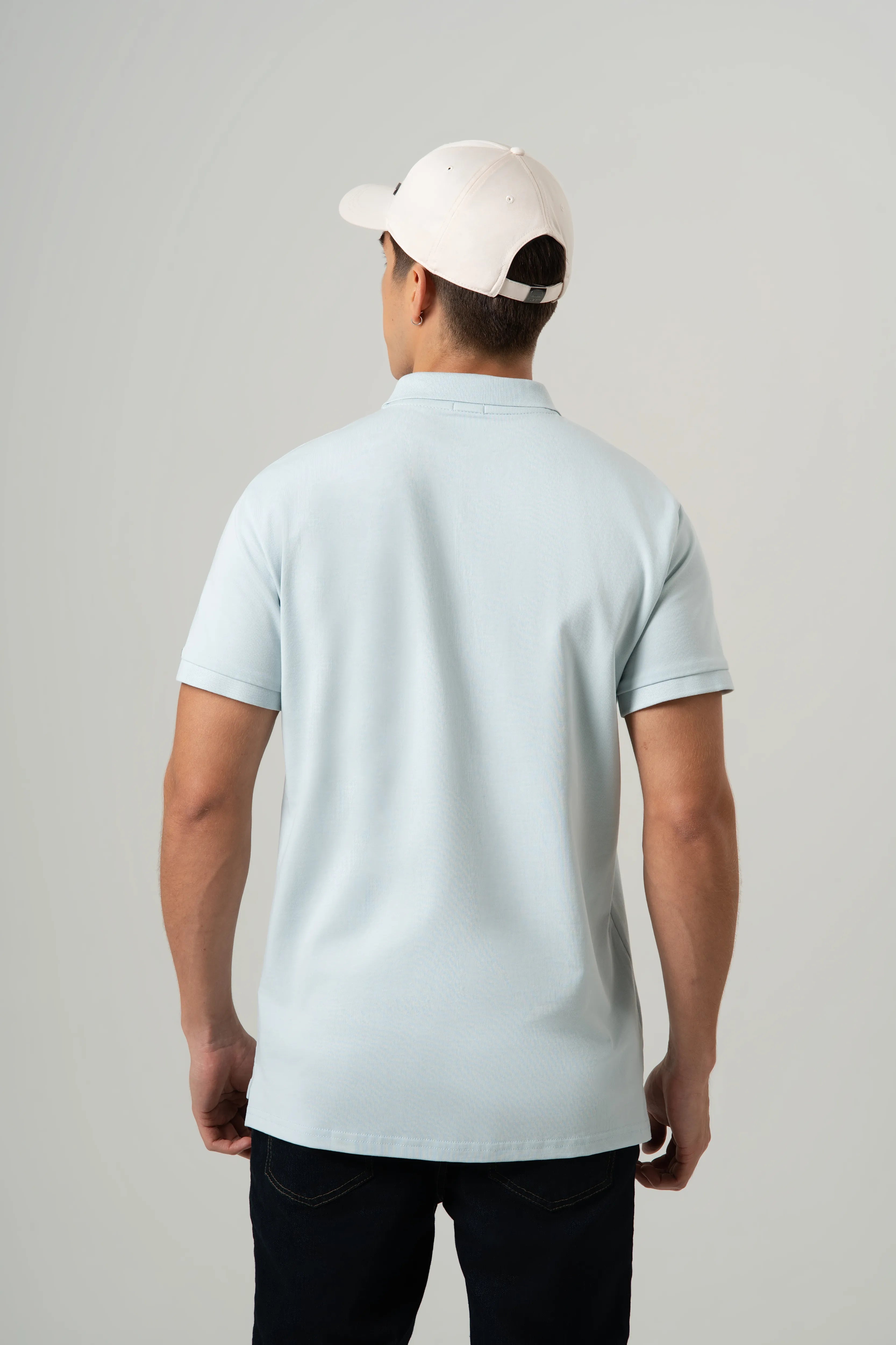 POLO MANGA CORTA COLOR BABY BLUE