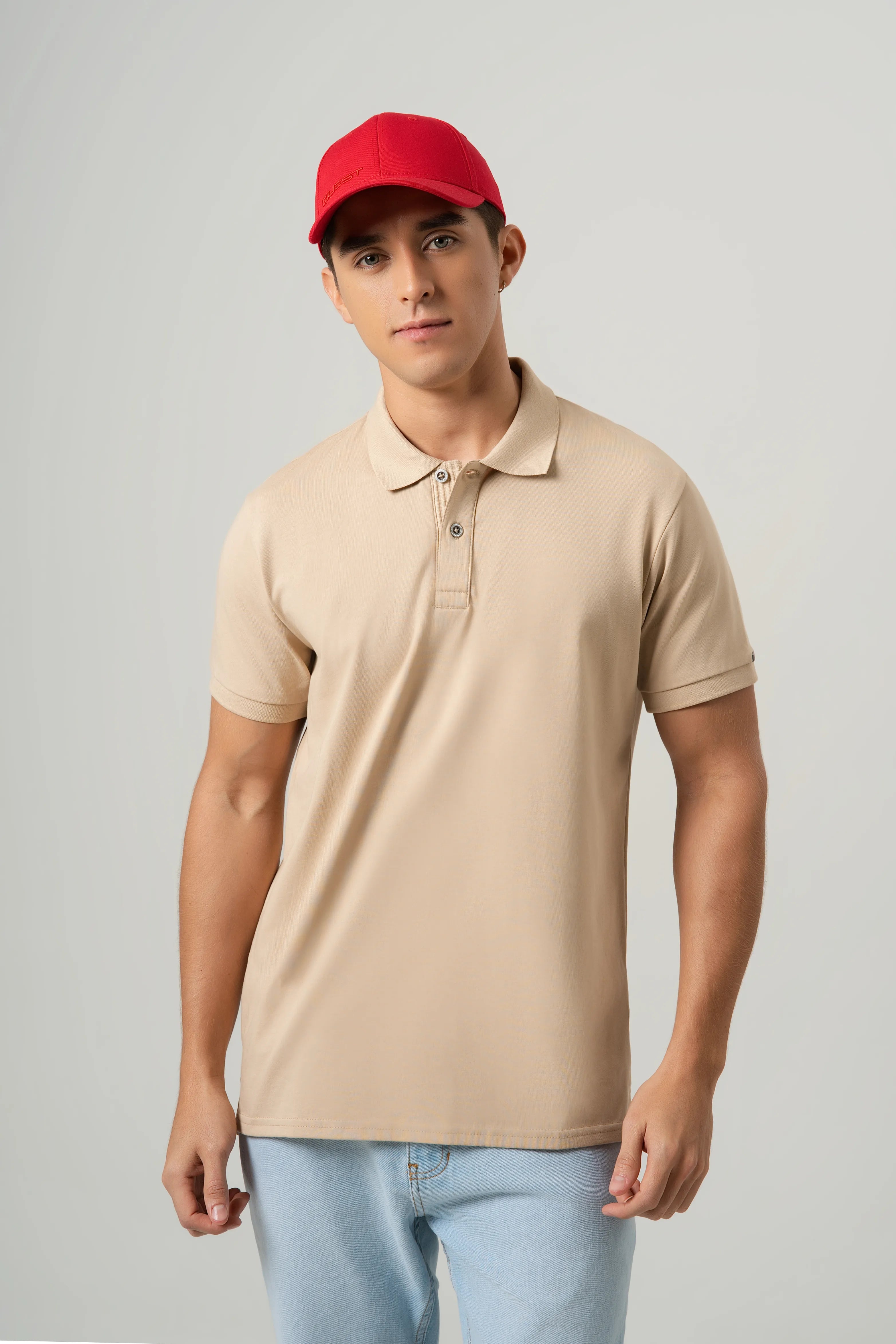 POLO MANGA CORTA COLOR SAFARI