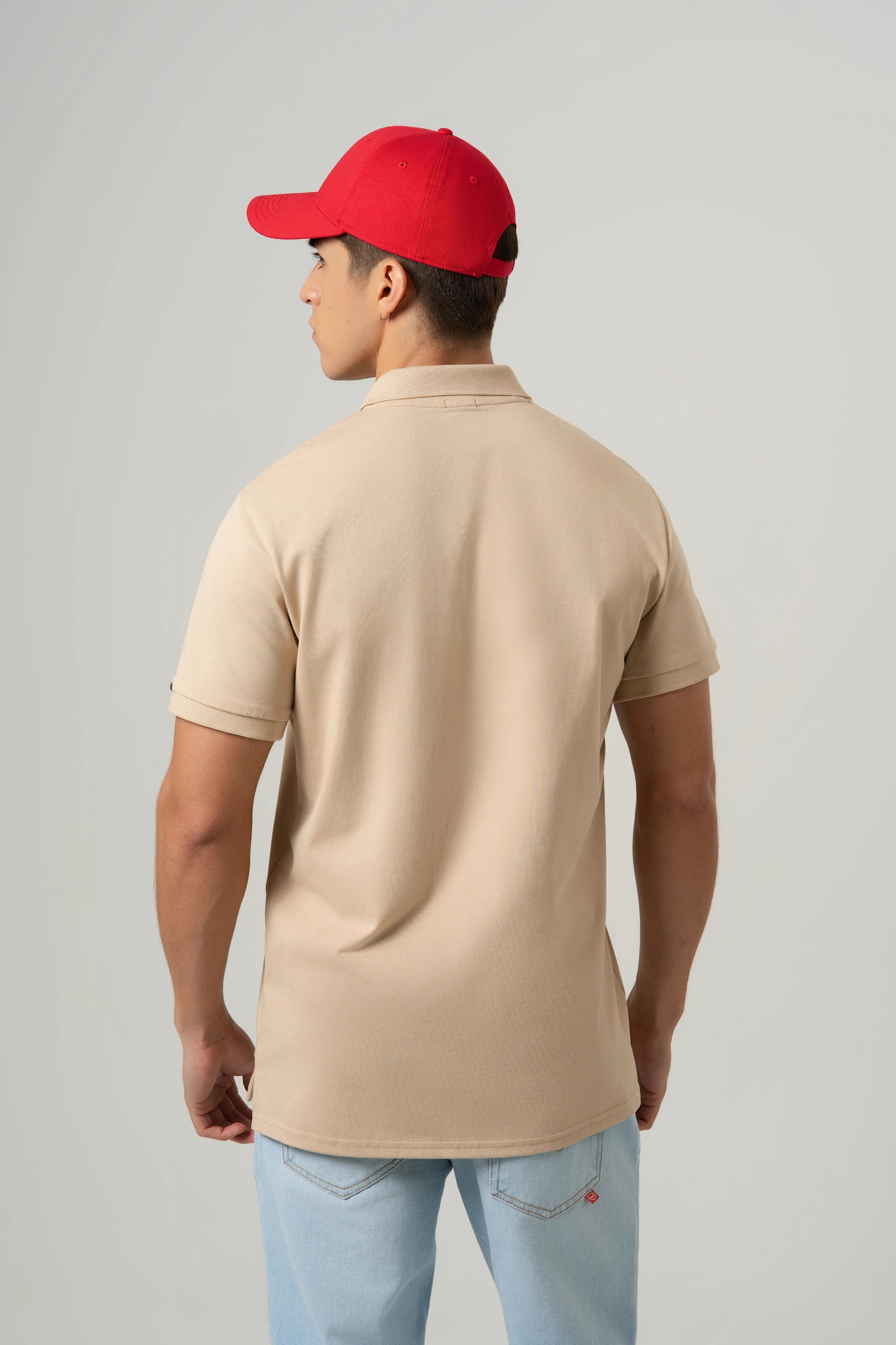 POLO MANGA CORTA COLOR SAFARI