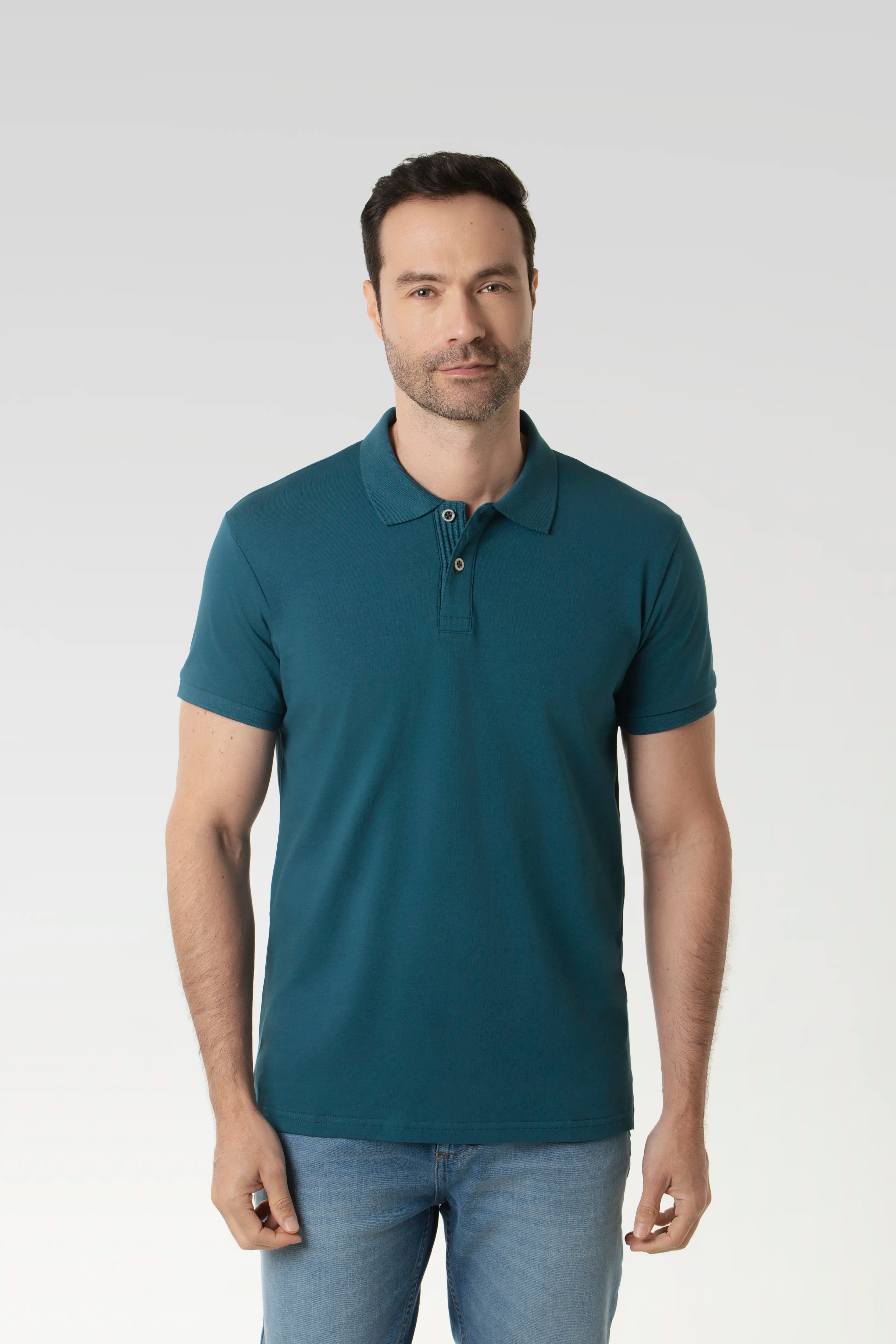 POLO MANGA CORTA COLOR LEGION BLUE