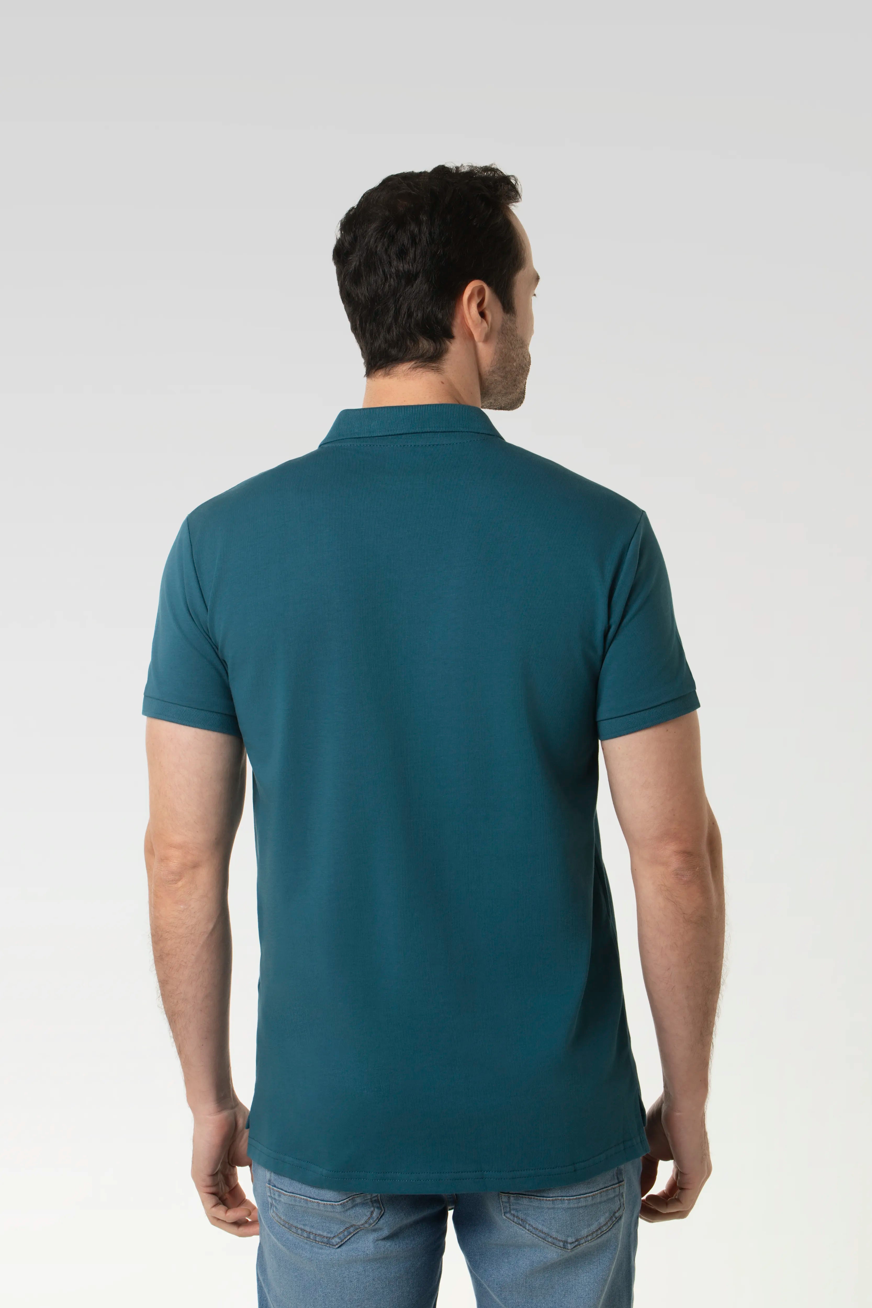 POLO MANGA CORTA COLOR LEGION BLUE