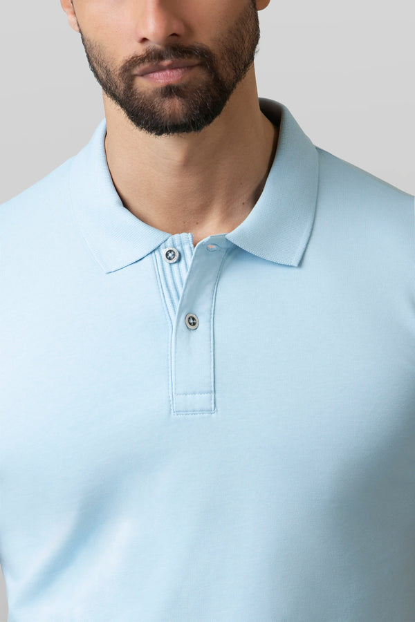 POLO MANGA CORTA COLOR CLEAR SKY