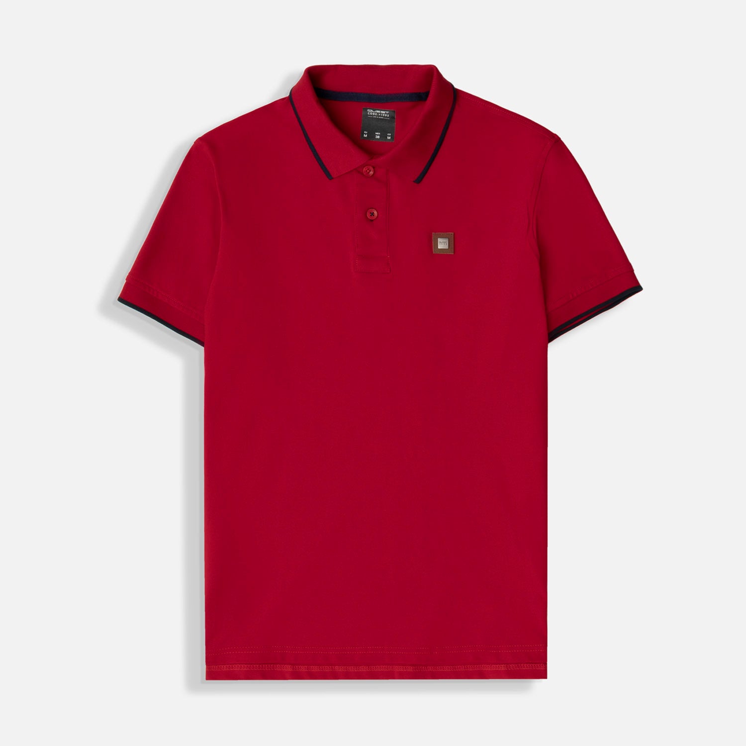 POLO TIPPING COLOR ROJO - AZUL OSCURO
