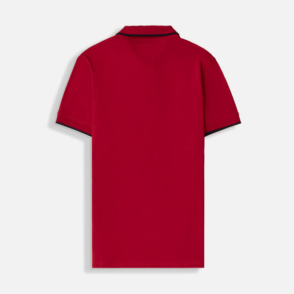 POLO TIPPING COLOR ROJO - AZUL OSCURO