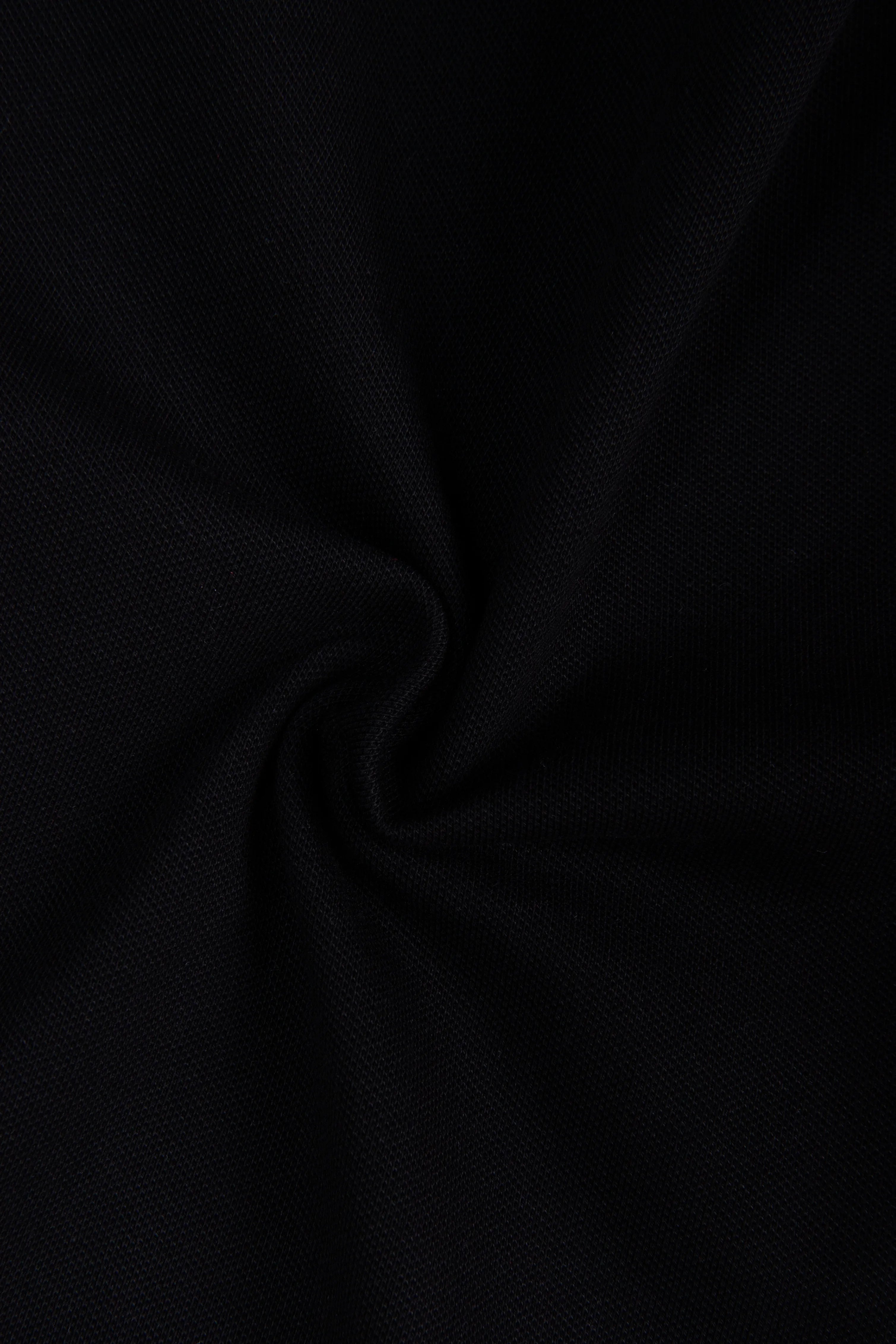 POLO TIPPING COLOR NEGRO-IVORY MARFIL