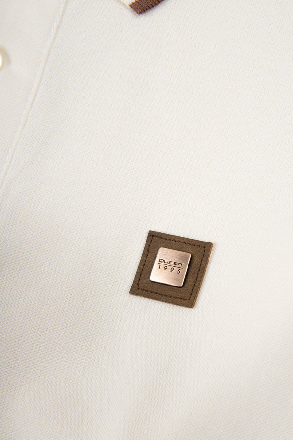 POLO TIPPING COLOR IVORY MARFIL-BRUNETTE