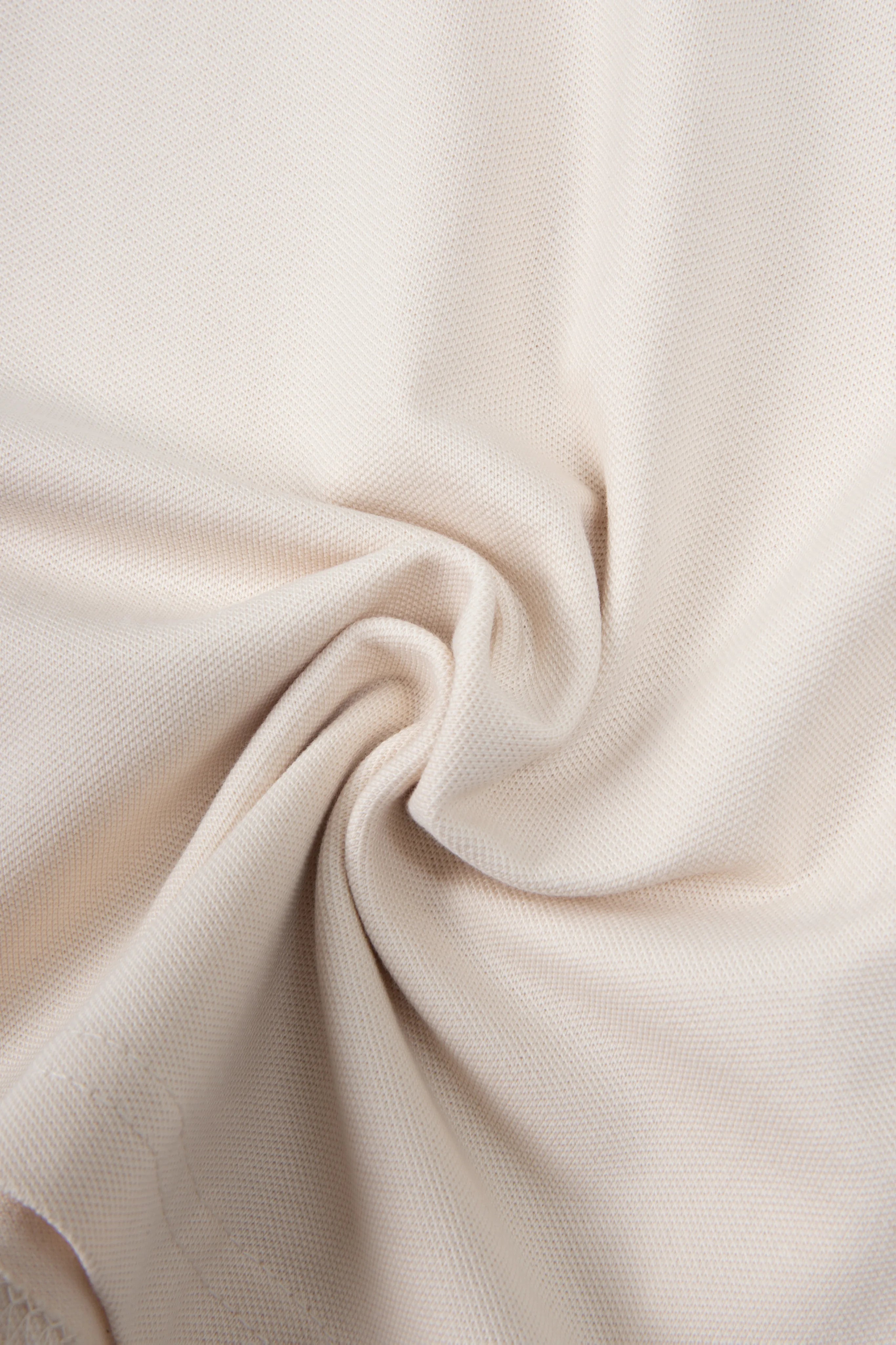 POLO TIPPING COLOR IVORY MARFIL - VERDE MENTA EMPOLVADO