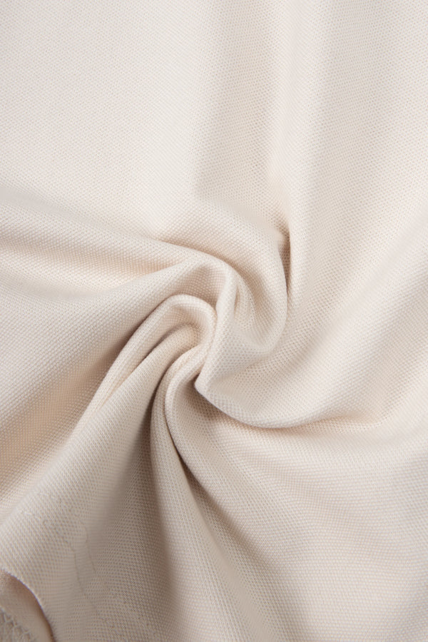 POLO TIPPING COLOR IVORY MARFIL - VERDE MENTA EMPOLVADO