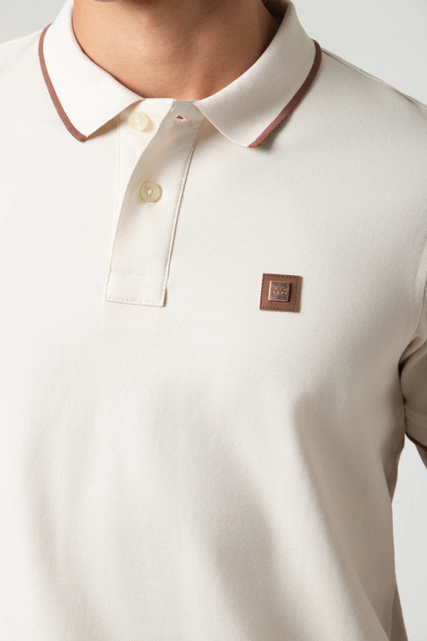 POLO TIPPING COLOR WHITECAP GRAY-BRUNETTE