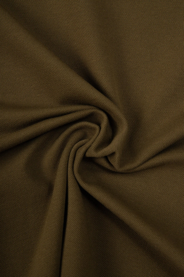 POLO TIPPING COLOR DARK OLIVE-IVORY