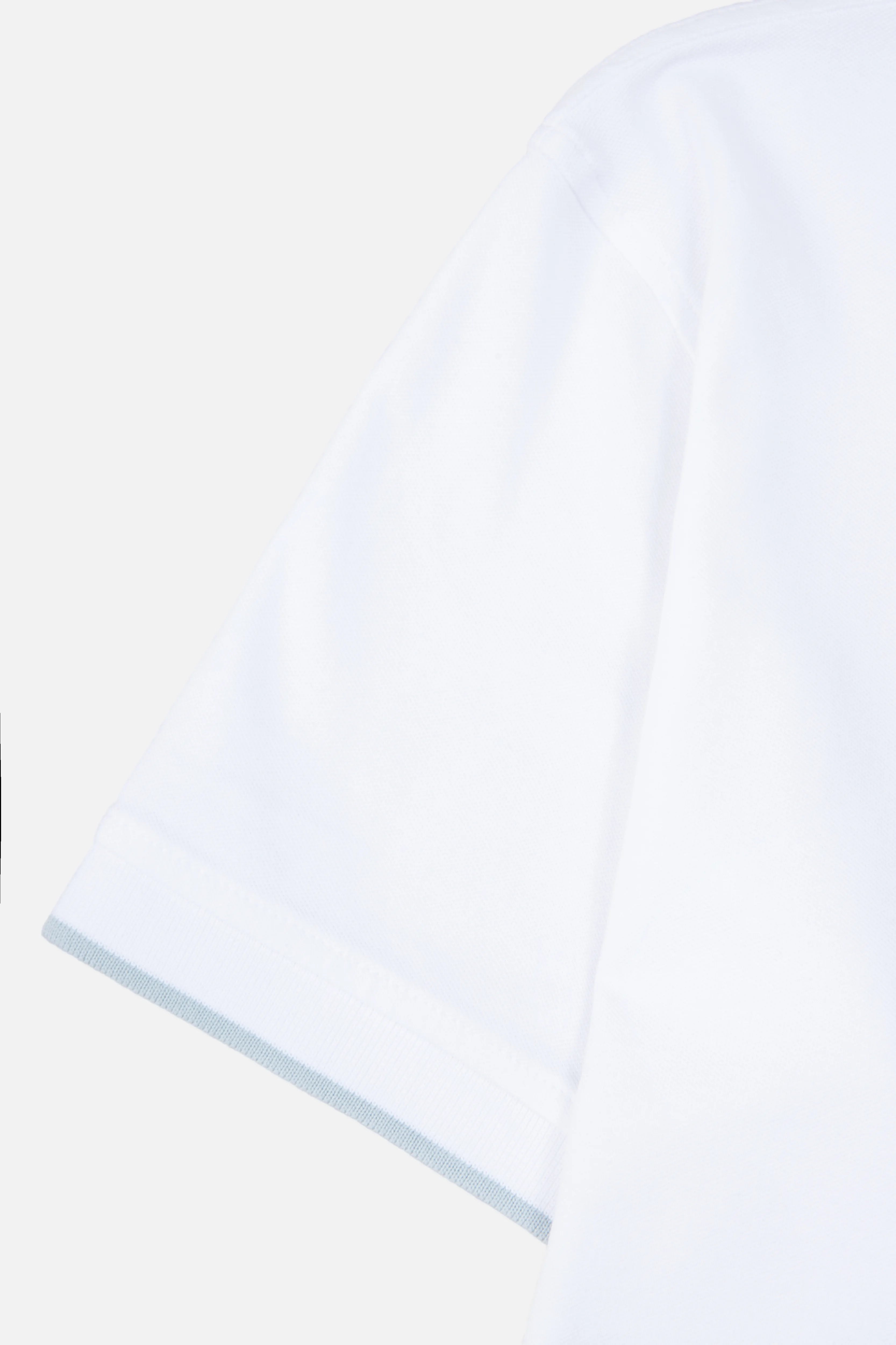 POLO TIPPING COLOR BLANCO-BABY BLUE