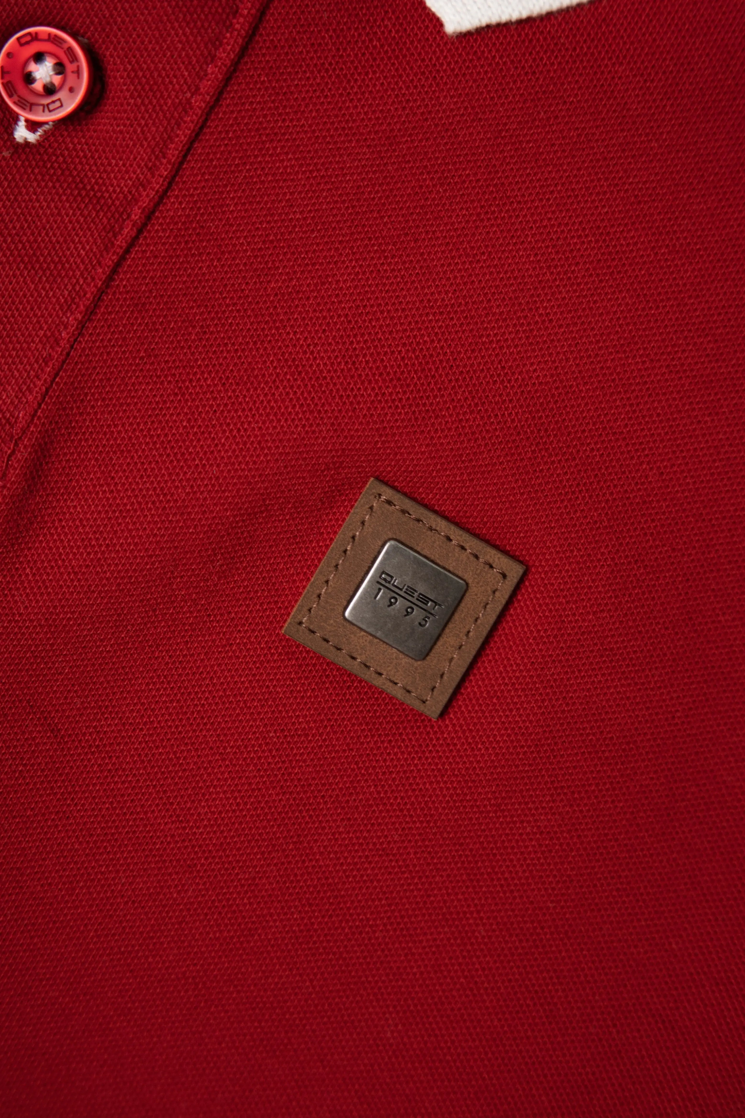 POLO TIPPING COLOR RED DAHILA-IVORY