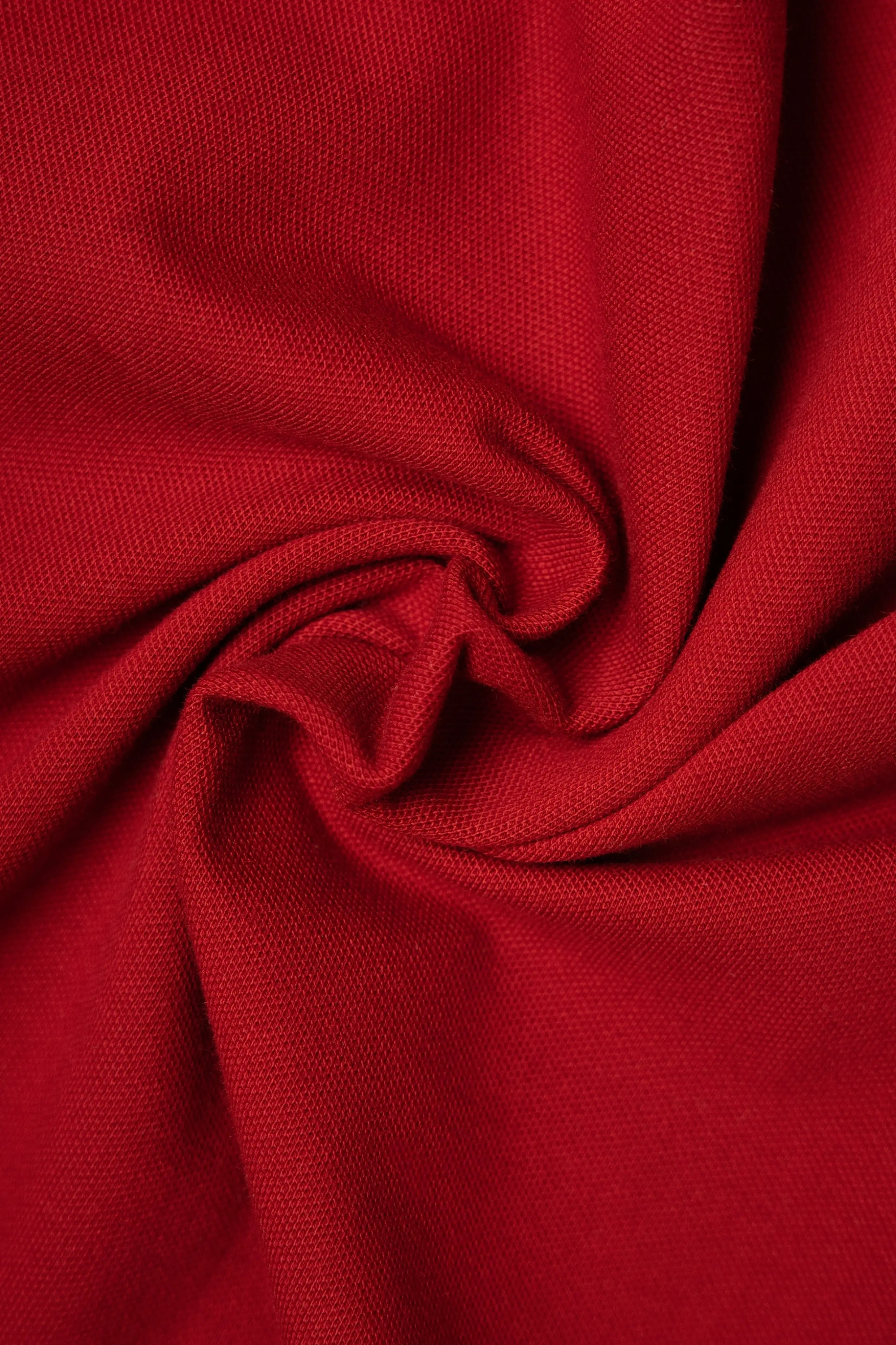POLO TIPPING COLOR RED DAHILA-IVORY