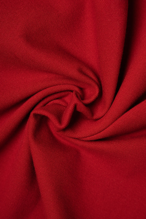 POLO TIPPING COLOR RED DAHILA-IVORY