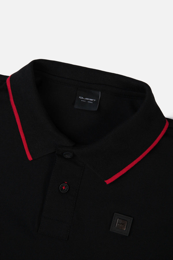 POLO TIPPING COLOR NEGRO-SKI PATROL