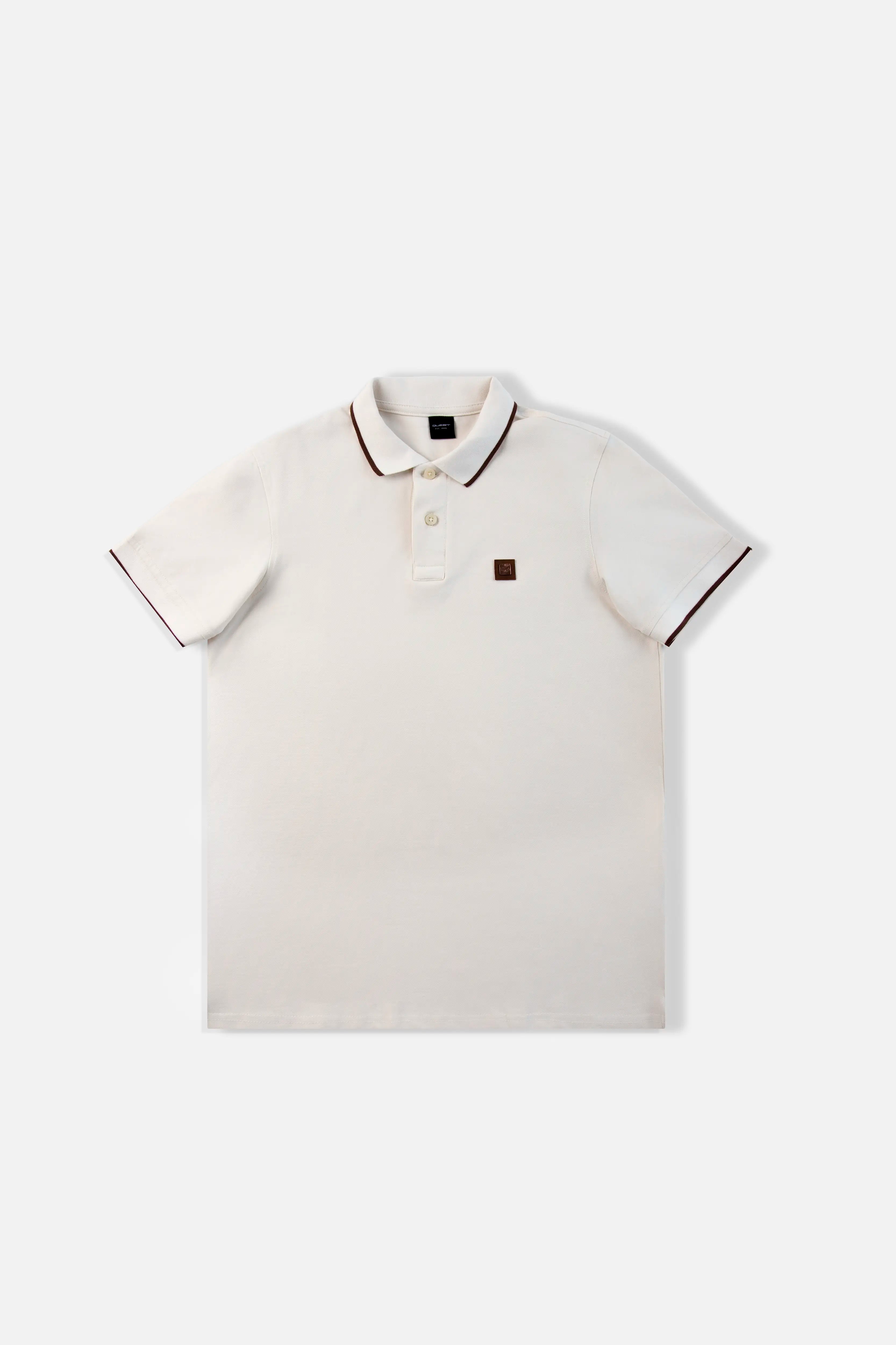 POLO TIPPING COLOR IVORY - SHAVED CHOCOLATE