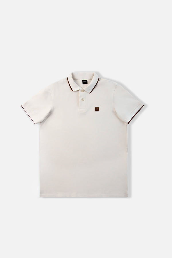 POLO TIPPING COLOR IVORY - SHAVED CHOCOLATE