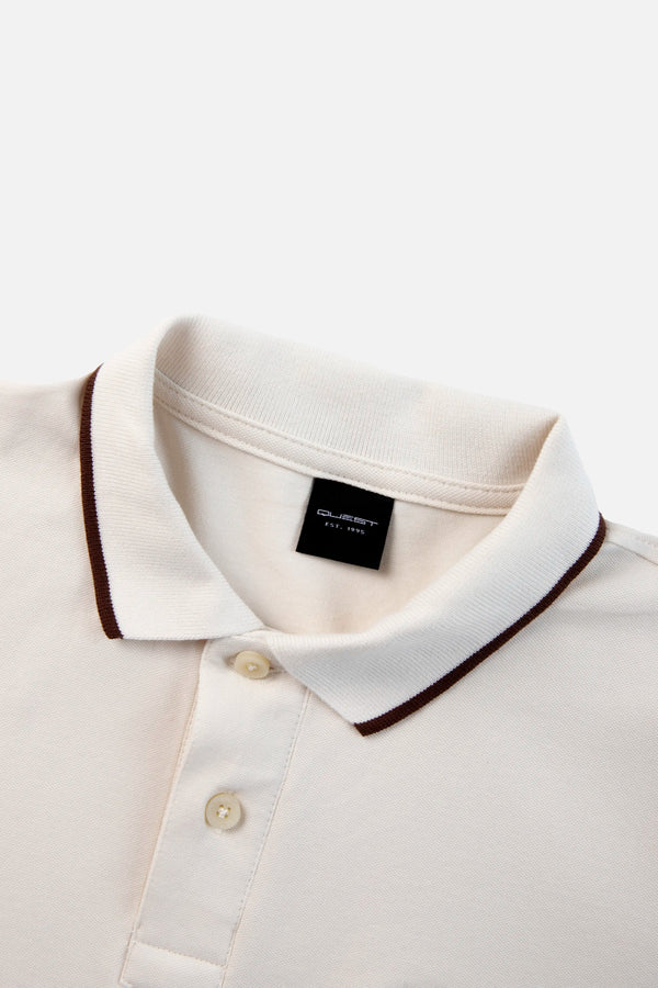 POLO TIPPING COLOR IVORY - SHAVED CHOCOLATE