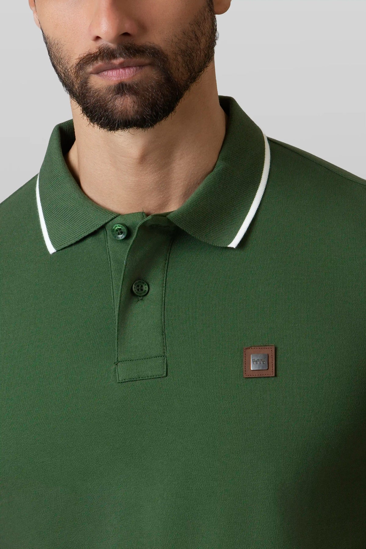 POLO TIPPING COLOR BLACK FOREST - IVORY